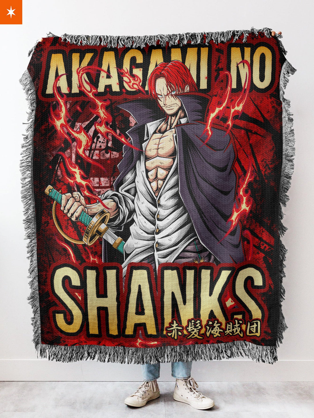 Akagami No Shanks Woven Tapestry