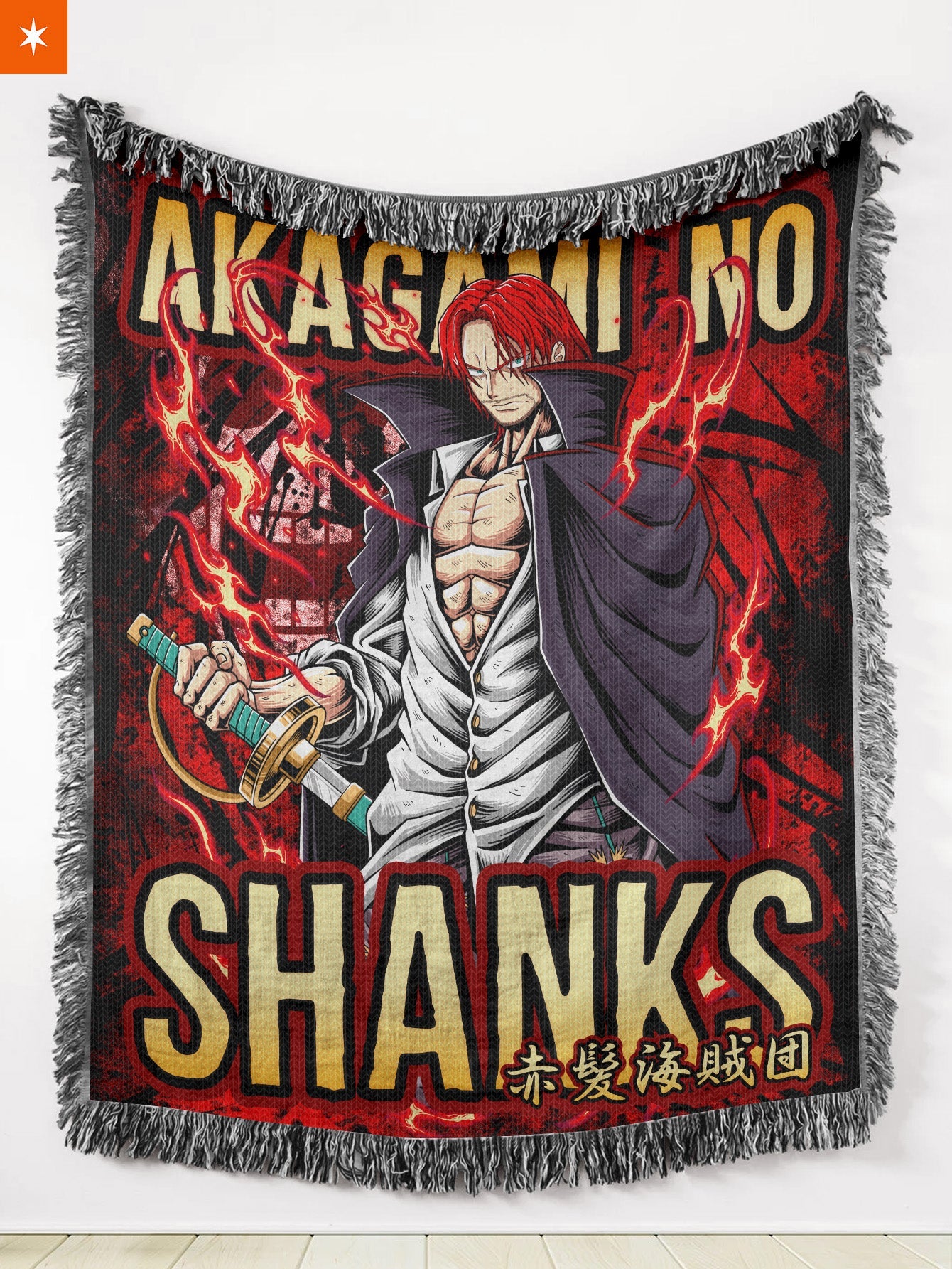 Akagami No Shanks Woven Tapestry