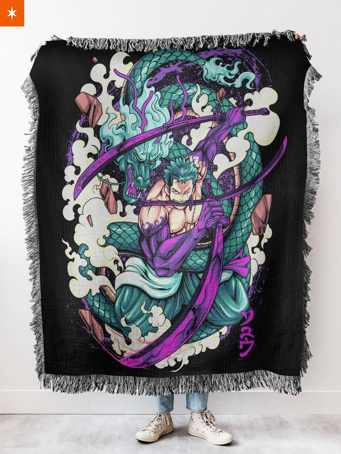 Iron Pirate Hunter Woven Tapestry