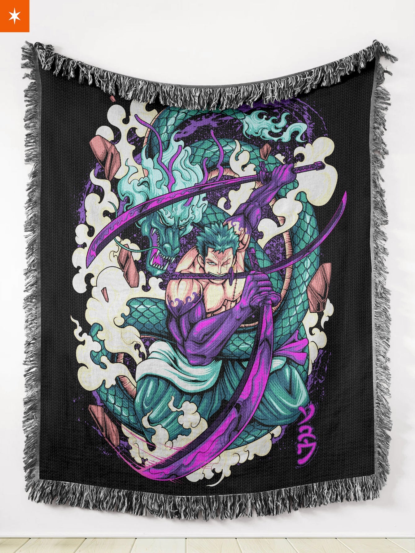 Iron Pirate Hunter Woven Tapestry