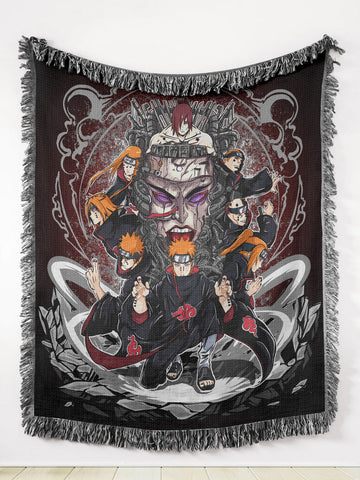 Scarlet Dawn Woven Tapestry