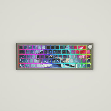 KEYBOARD - Limited Edition Custom 65% Keyboard - Solo Levelling 2 68Keys RGB backlight, triple mode (wired, wireless and bluetooth)