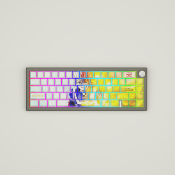 KEYBOARD - Limited Edition Custom 65% Keyboard - Hero Academia 68Keys RGB backlight, triple mode (wired, wireless and bluetooth)