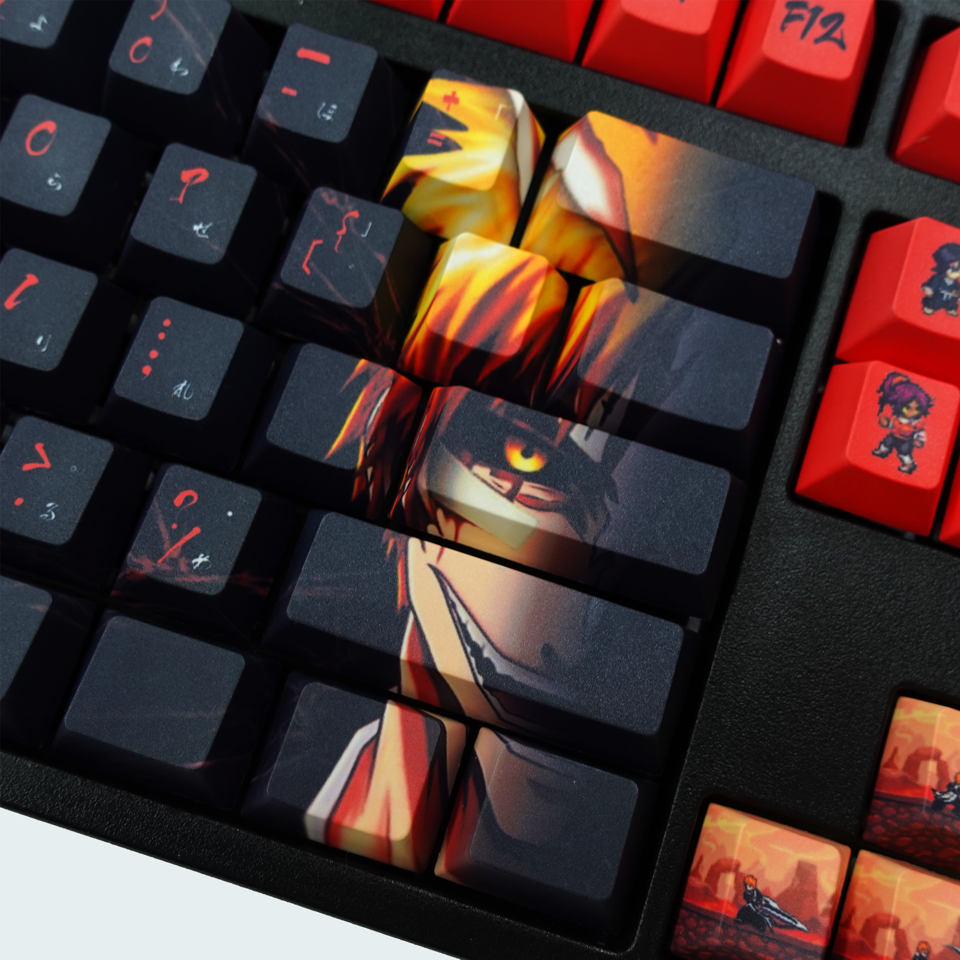 Bleach Keycaps | Kurosaki Ichigo Keycaps - Goblintechkeys