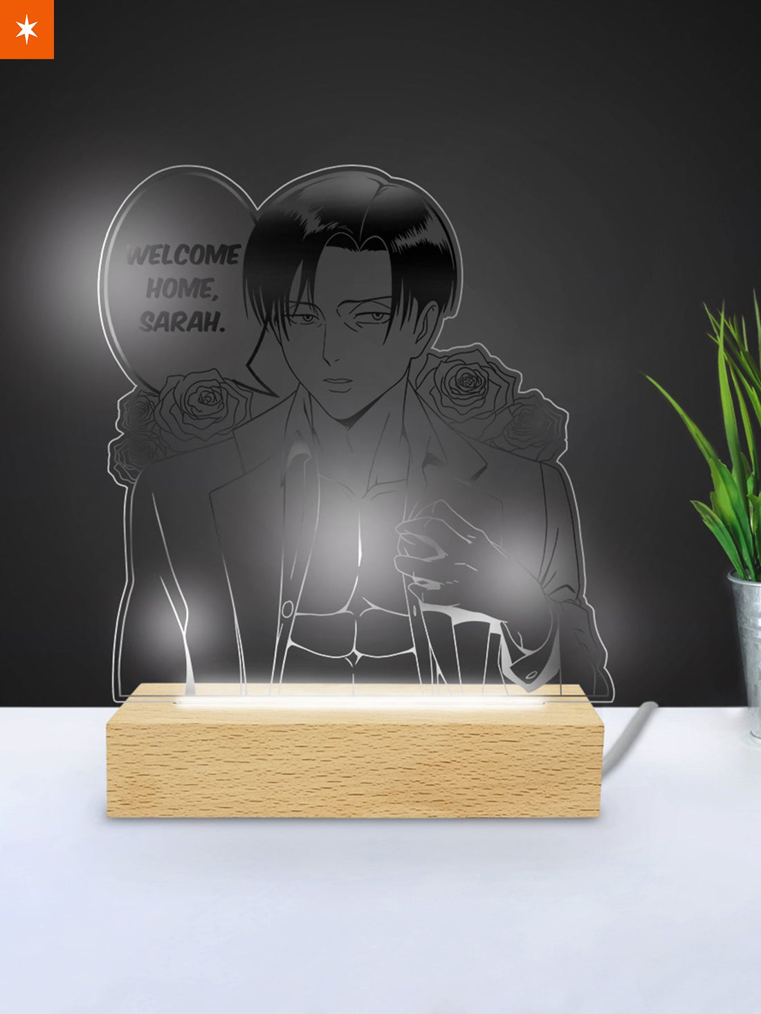 Fandomaniax - Personalized Levi BF Acrylic Night Light