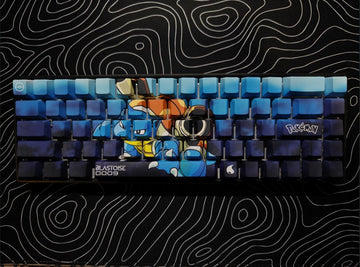 POKEBOARD - Limited Edition Custom 65% Keyboard - Poke 009 Blastoise 68Keys RGB backlight, triple mode (wired, wireless and bluetooth)