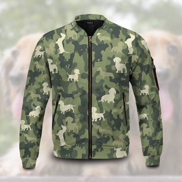 Army Dog Unisex Bomber Jacket