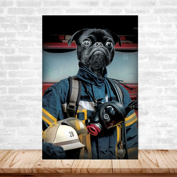 [FREE 500pcs puzzle pawtrait] Fire Pawfighter Pawtrait Canvas