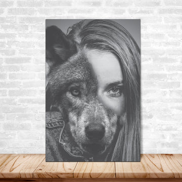 Customized I'm a Wolf Canvas