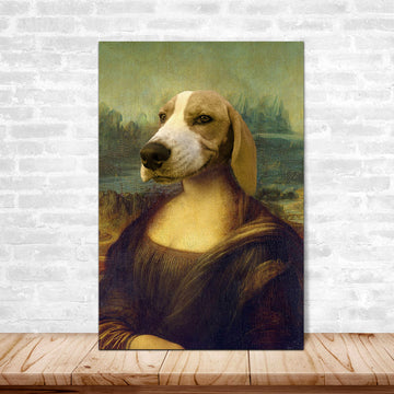 [FREE 500pcs puzzle pawtrait] Mona Lisa Pawtrait Canvas