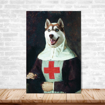 [FREE 500pcs puzzle pawtrait] The Medieval Nurse Pawtrait Canvas