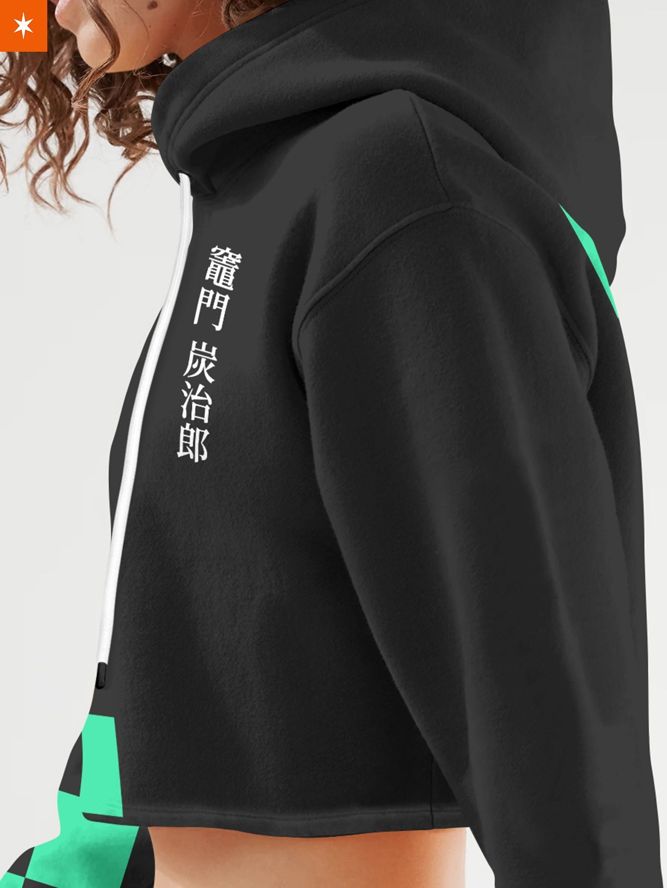 Fandomaniax - Tanjiro Fashion Cropped Hoodie