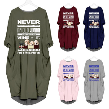 Wine and Labrador Retriever Dress