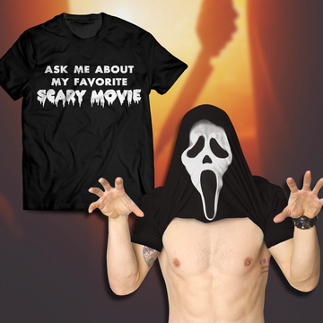 Ghostface Halloween Costume Flip Shirt