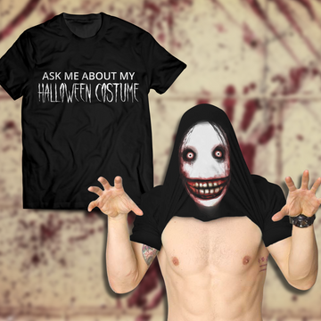 Halloween Costume Flip Shirt