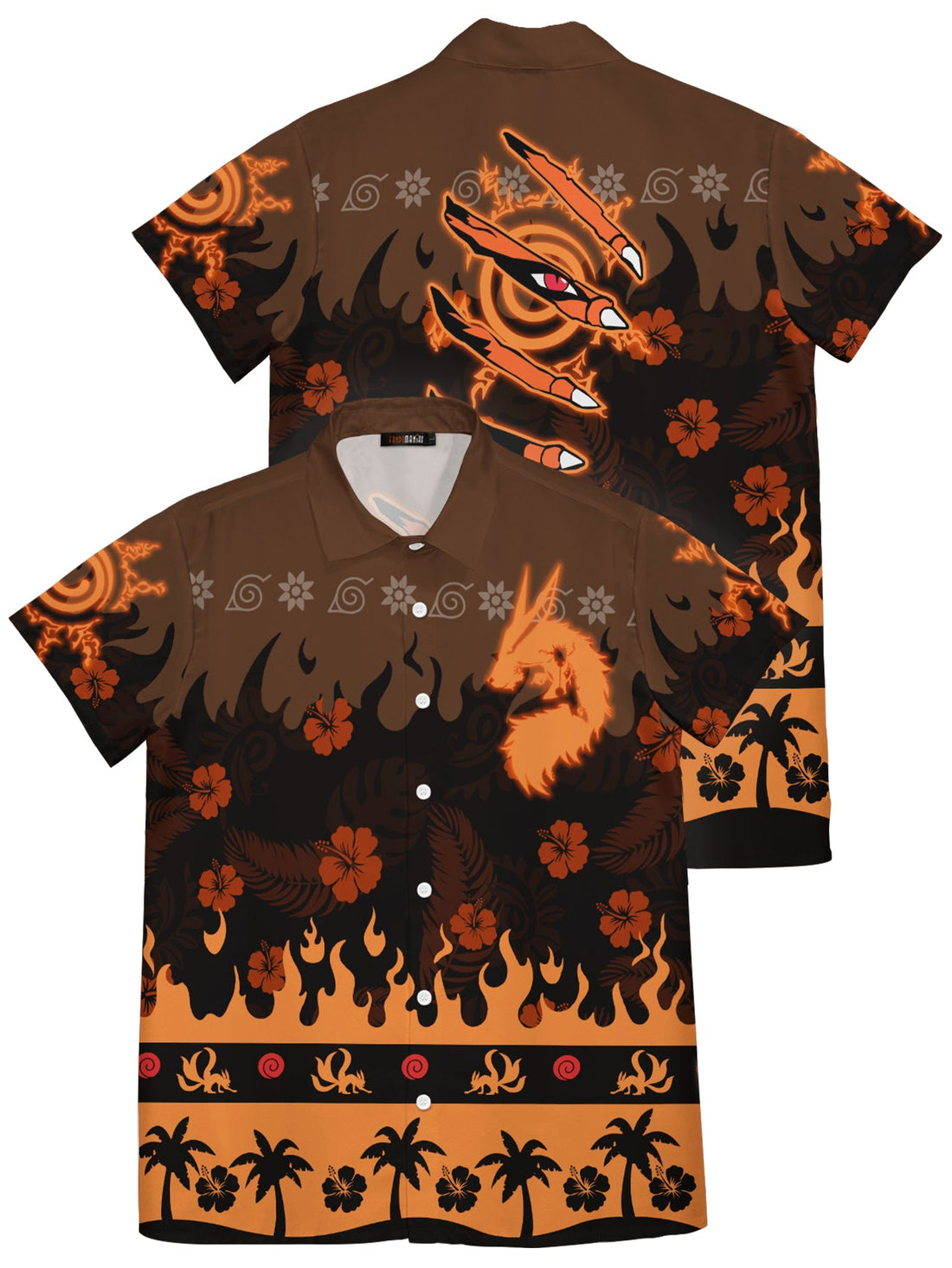 Fandomaniax - Aloha Naruto Kurama Hawaiian Shirt