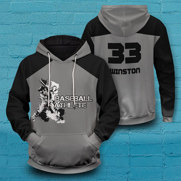 Customized Baseball Athlete Unisex Pullover Hoodie