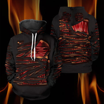 Burnt Hot Unisex Pullover Hoodie