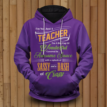 Not Just A Teacher Unisex Pullover Hoodie