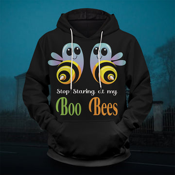 Stop Staring at my Boo Bees Unisex Pullover Hoodie