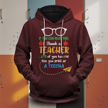 Thank A Teacher Unisex Pullover Hoodie