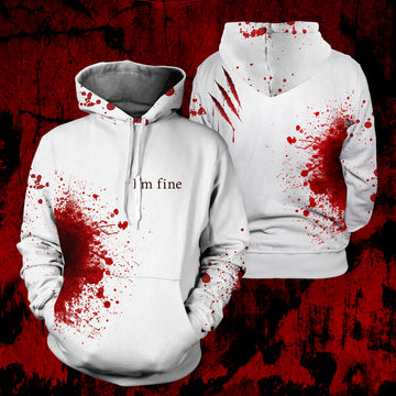 I'm Fine Unisex Pullover Hoodie