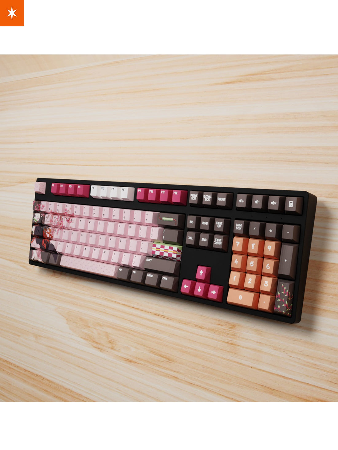 Nezuko Themed Keycap & Deskmat