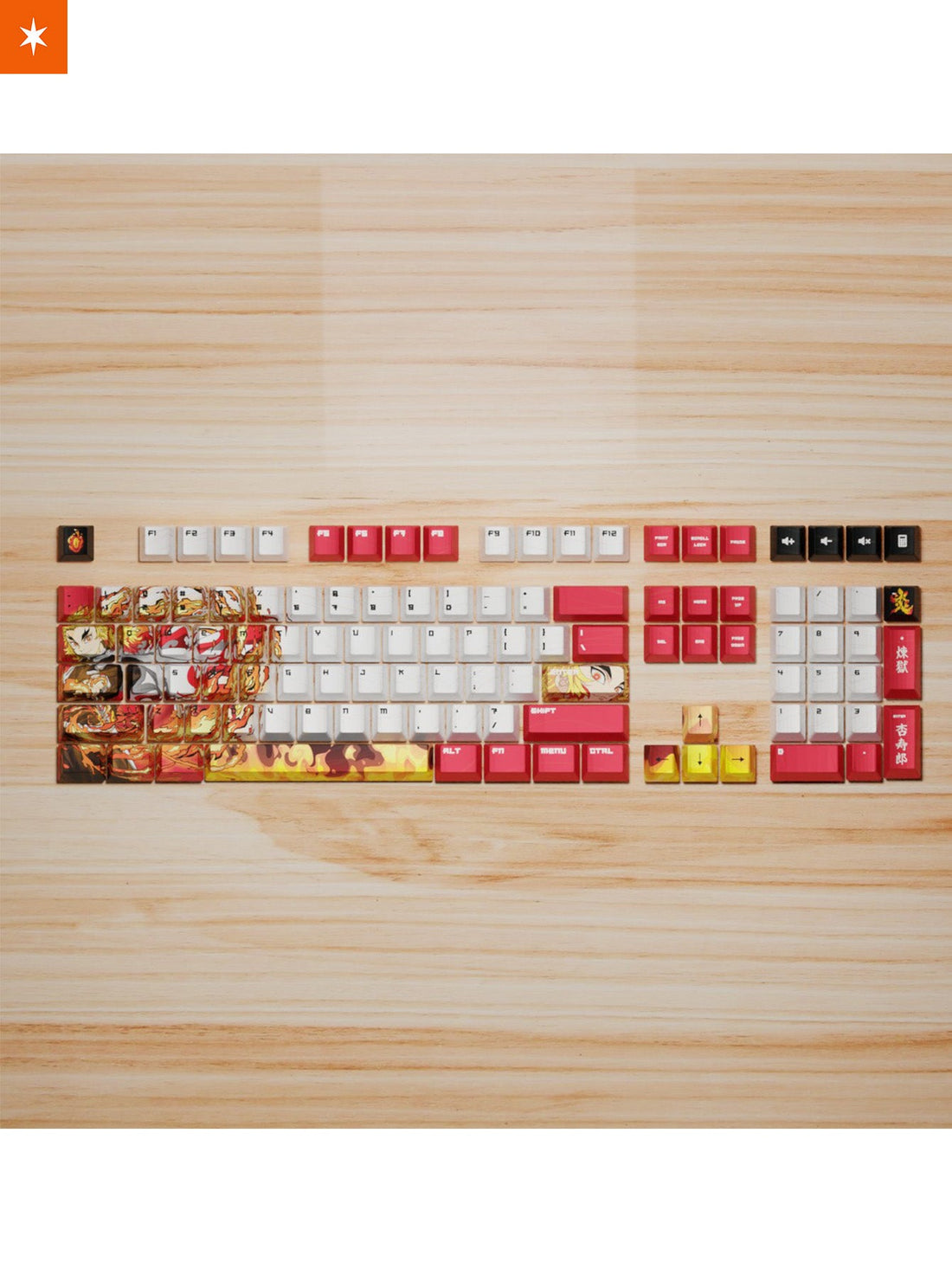 Rengoku Themed Keycap & Deskmat