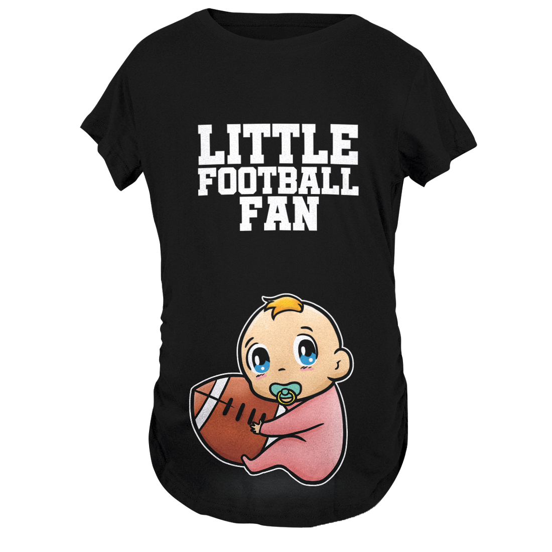 Little Football Fan Maternity T-Shirt