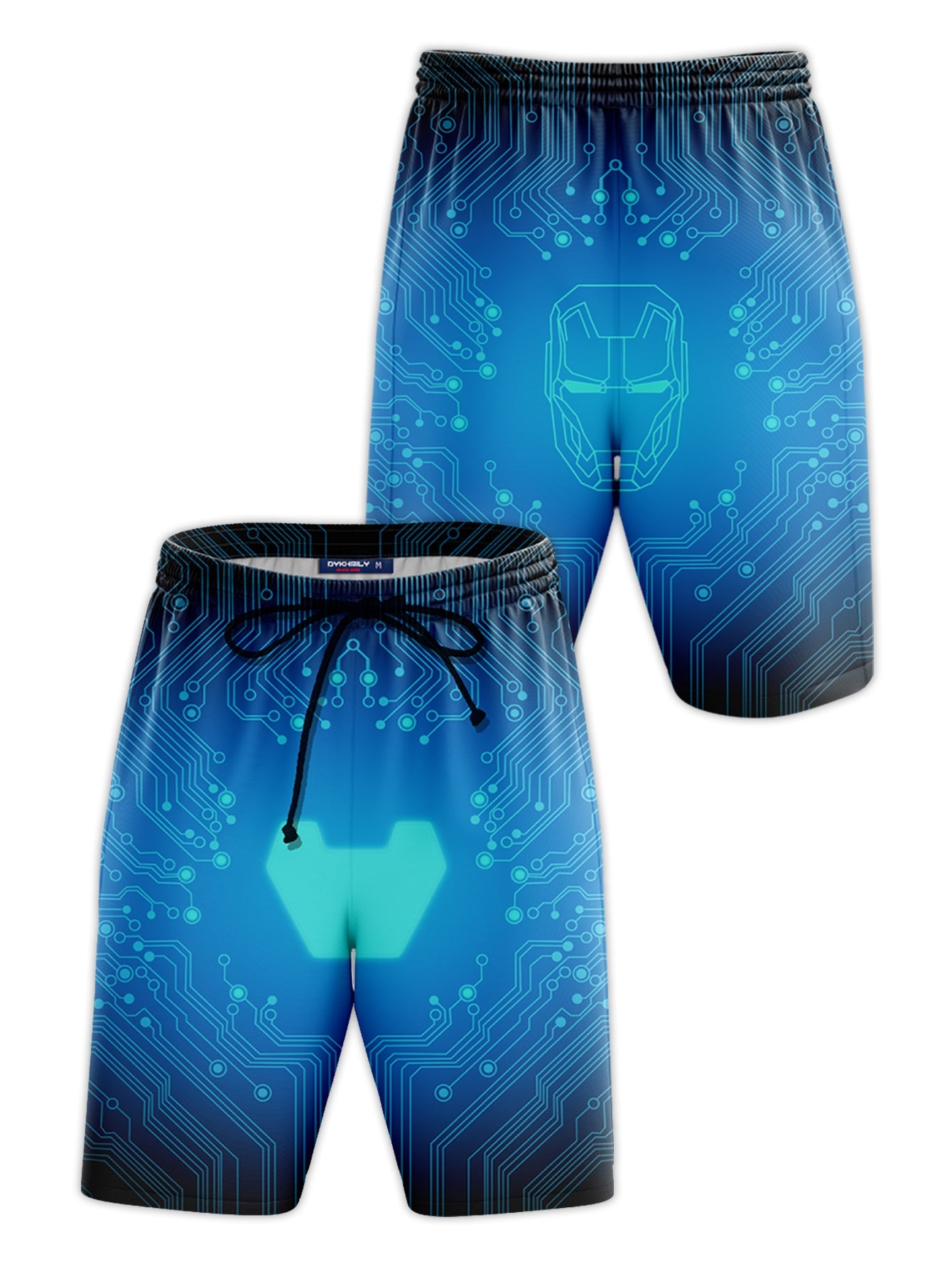 Fandomaniax - Stark Tech Beach Shorts