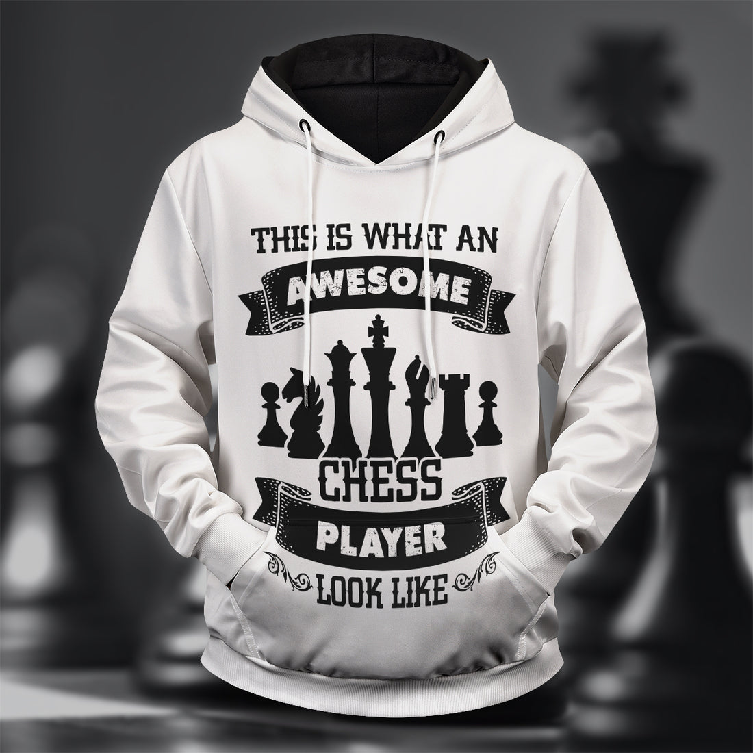 Awesome Chess Player Unisex Pullover Hoodie