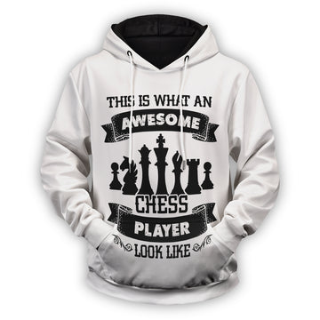 Awesome Chess Player Unisex Pullover Hoodie