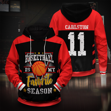 Customized Basketball is My Season Unisex Pullover Hoodie