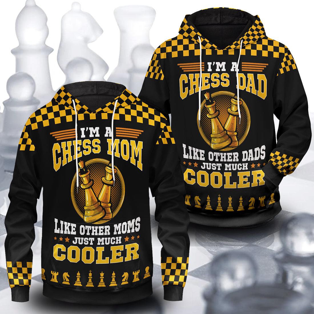 Chess Mom Unisex Pullover Hoodie