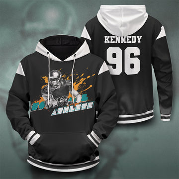 Customized Football Athlete Unisex Pullover Hoodie