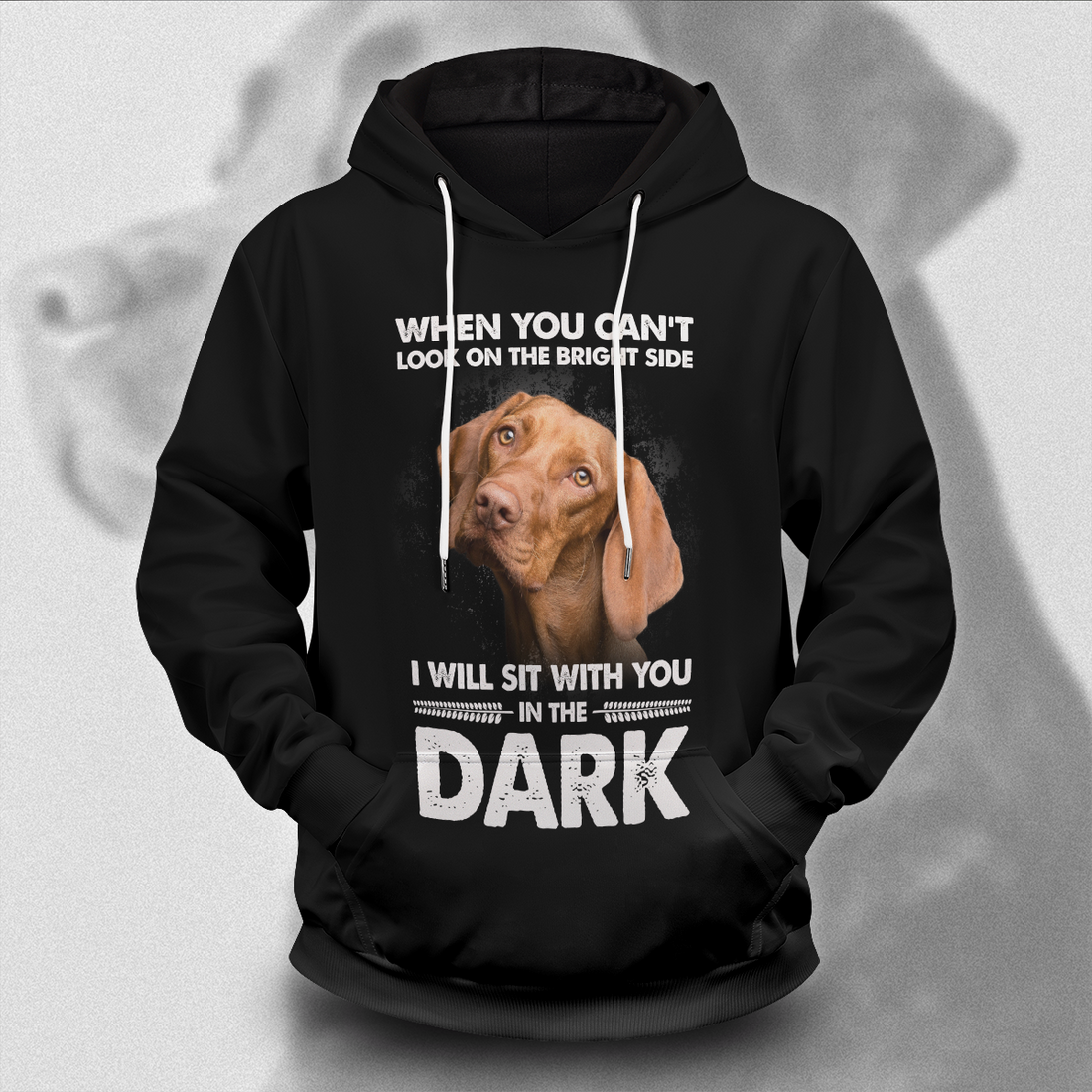 Customized I will sit with you in the dark Unisex Pullover Hoodie