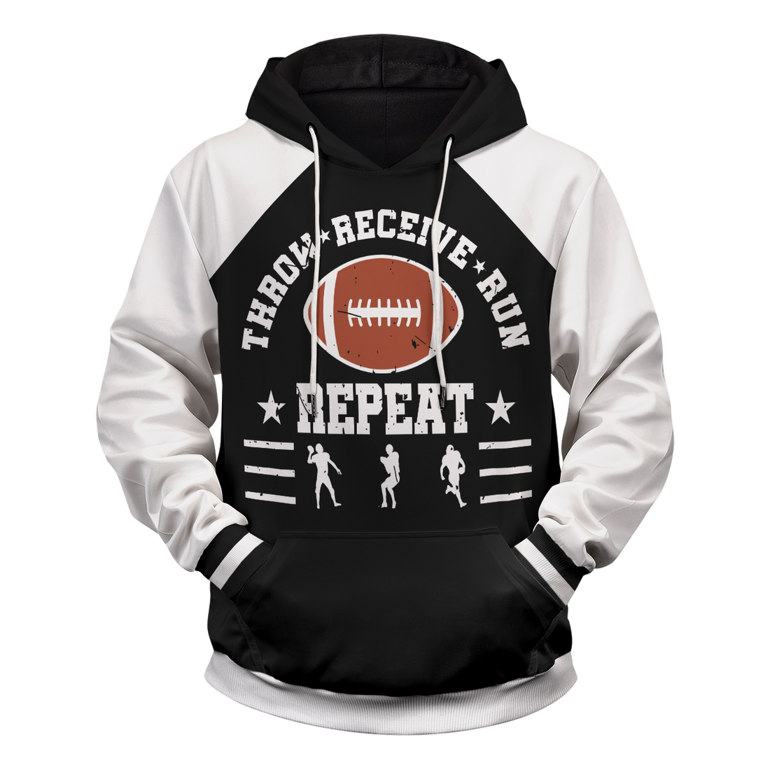 Customized Let's Play American Football Unisex Pullover Hoodie