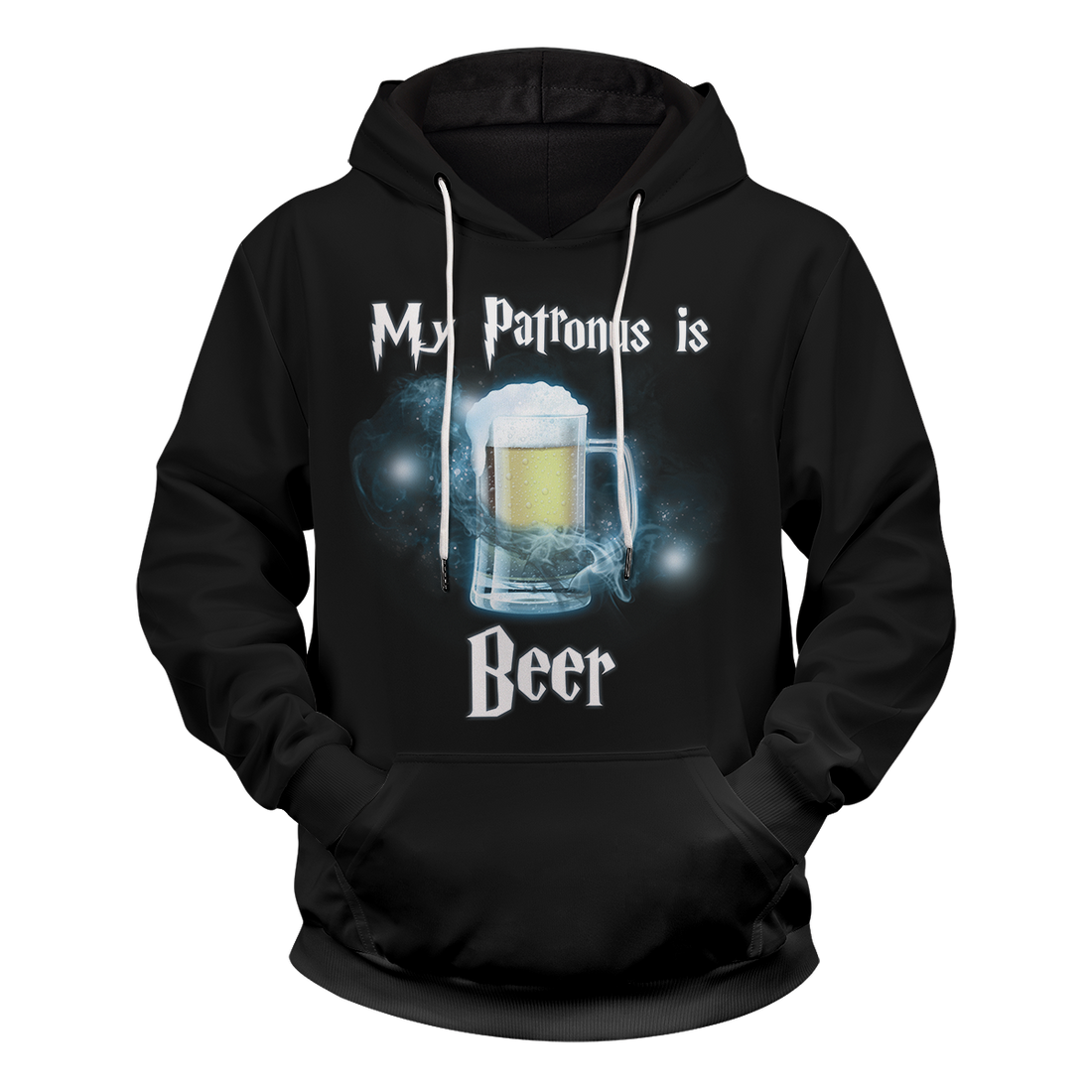 My Patronus is Beer Unisex Pullover Hoodie