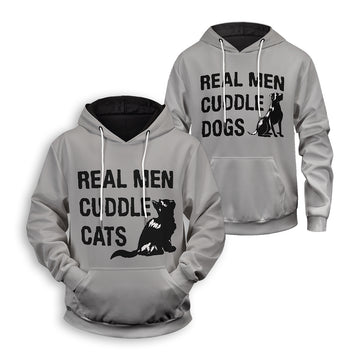 Real Men Cuddle Pullover Hoodie