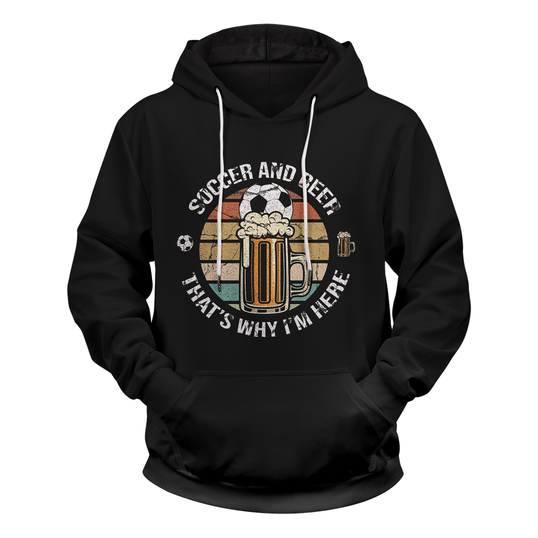 Soccer and Beer Unisex Pullover Hoodie