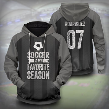 Customized Soccer is my Season Unisex Pullover Hoodie