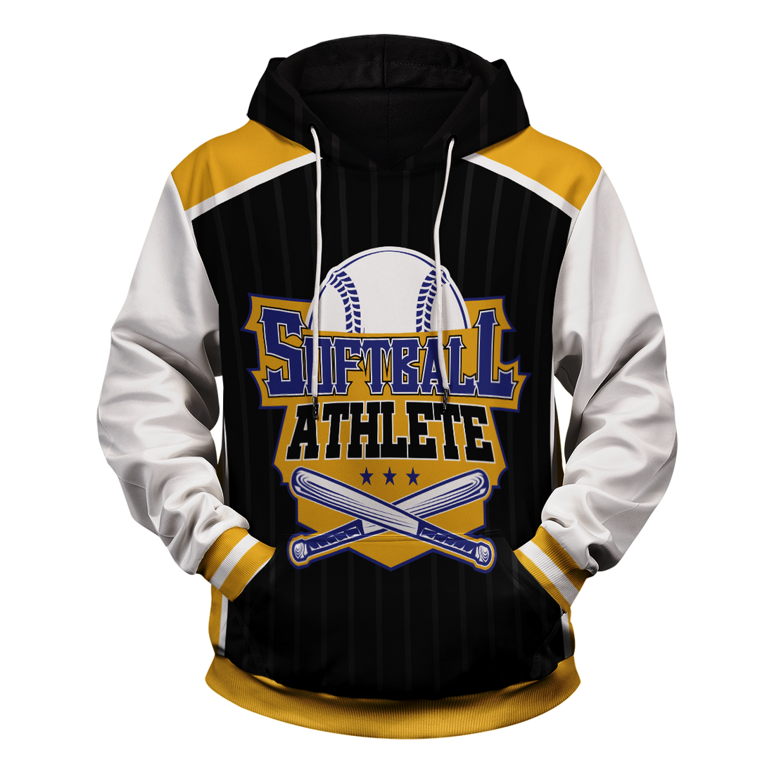 Customized Softball Athlete Unisex Pullover Hoodie