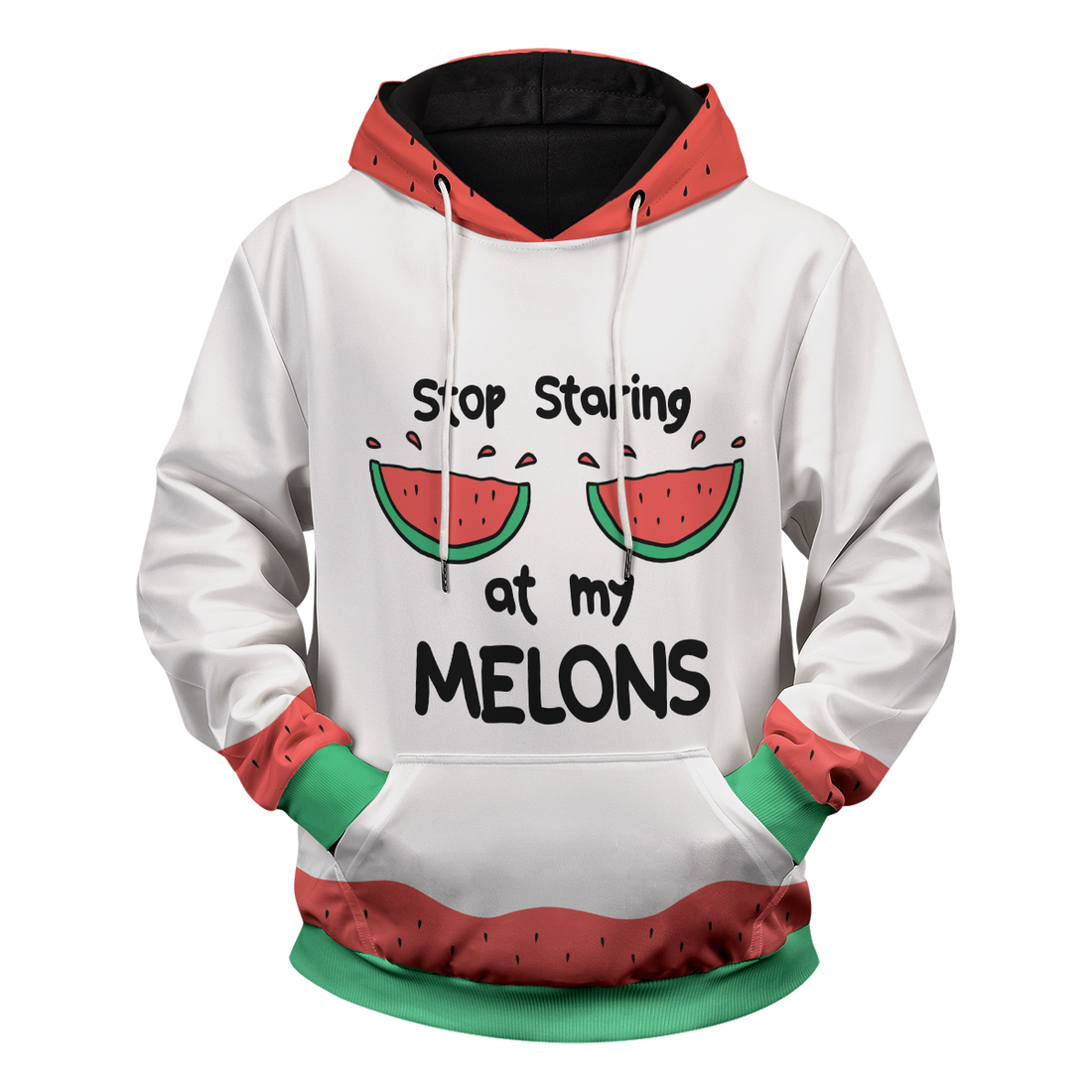 Stop Staring at my Melons Unisex Pullover Hoodie