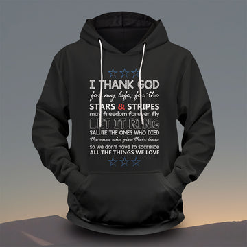 Thank You July 4th Unisex Pullover Hoodie