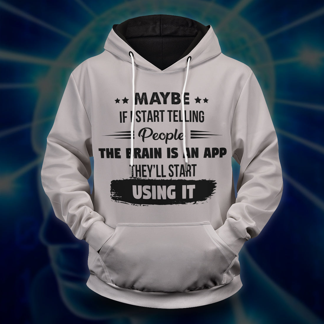 The Brain is an App Unisex Pullover Hoodie