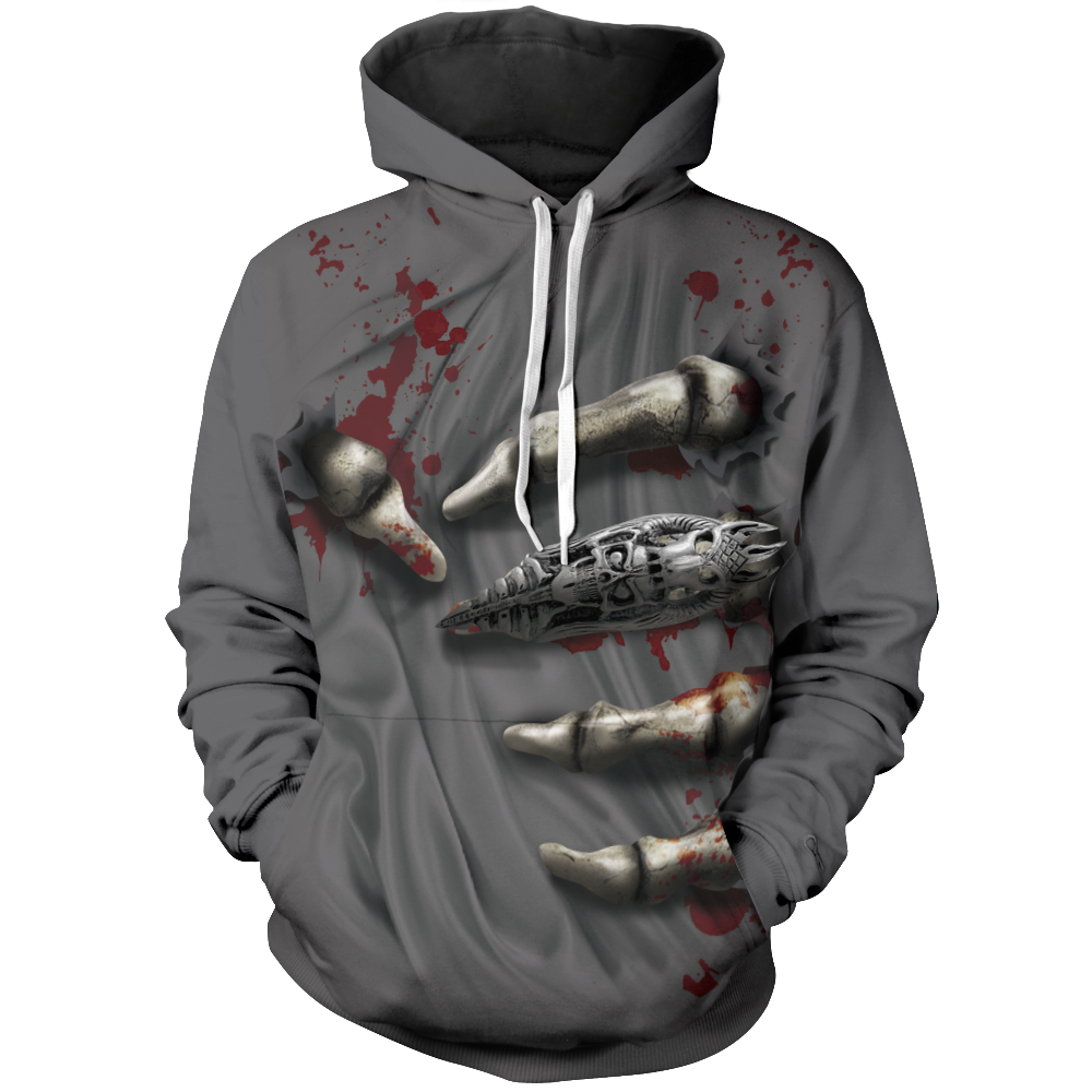 Skeleton Grip Unisex Pullover Hoodie