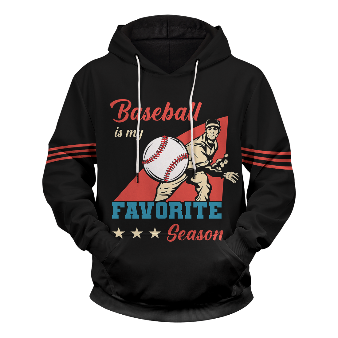 Customized Baseball is My Season Unisex Pullover Hoodie