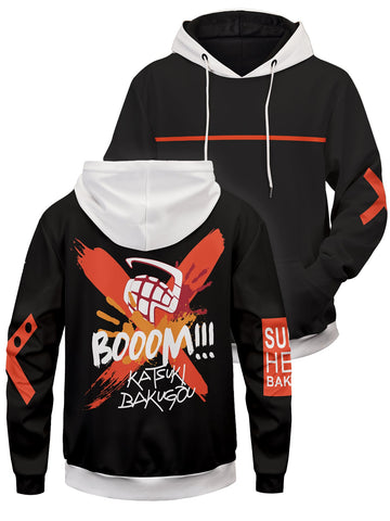 Fandomaniax - Boom Katsuki Unisex Pullover Hoodie