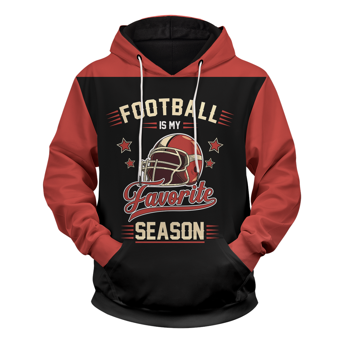 Customized Football is My Season Unisex Pullover Hoodie