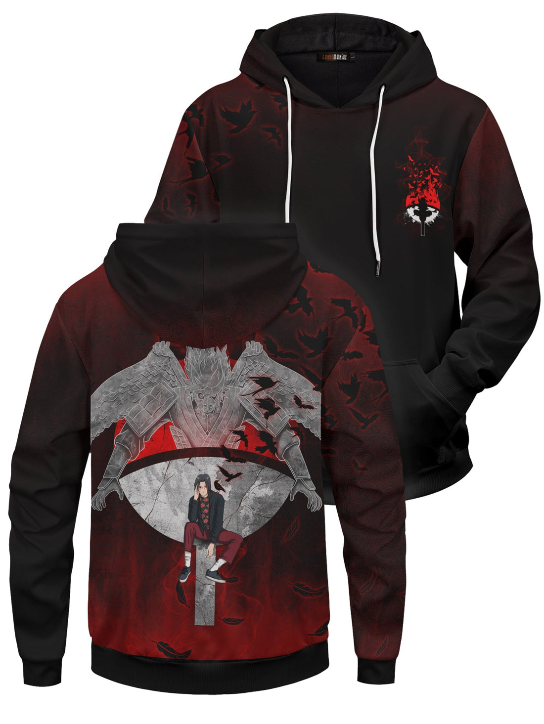 Fandomaniax - Itachi Stwear Unisex Pullover Hoodie